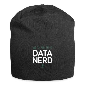 Data Nerd Data Analyst und Data Scientist - Jersey-Beanie - Anthrazit - Vorne