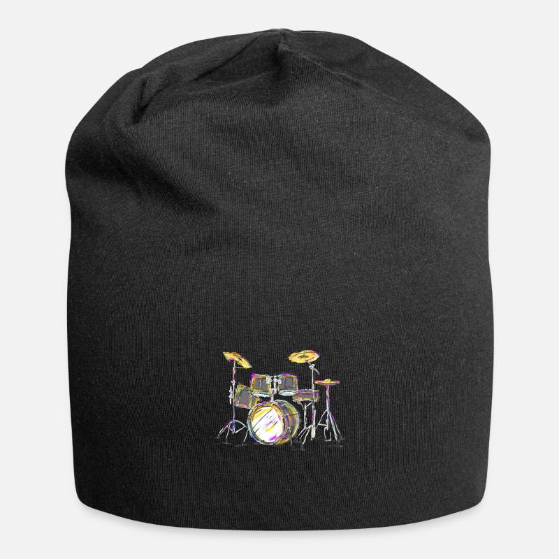 Drums - Jersey Beanie - black