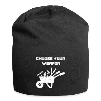 Gärtner Lustig - Jersey-Beanie - Schwarz - Vorne