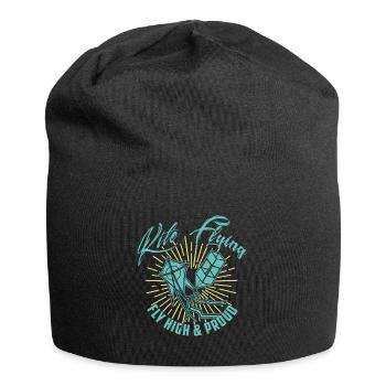 Drachen Steigen Lassen Drachensport Drachenfest - Jersey-Beanie - Schwarz - Vorne