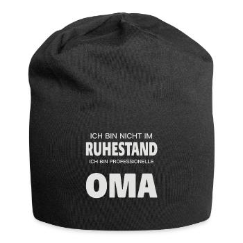 Rentnerin Professionelle Oma im Ruhestand Rente - Jersey-Beanie - Schwarz - Vorne