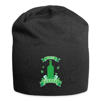 Pfeffi geht immer Pfeffi Saufen Sprüche Geschenk - Jersey-Beanie - Schwarz - Vorne