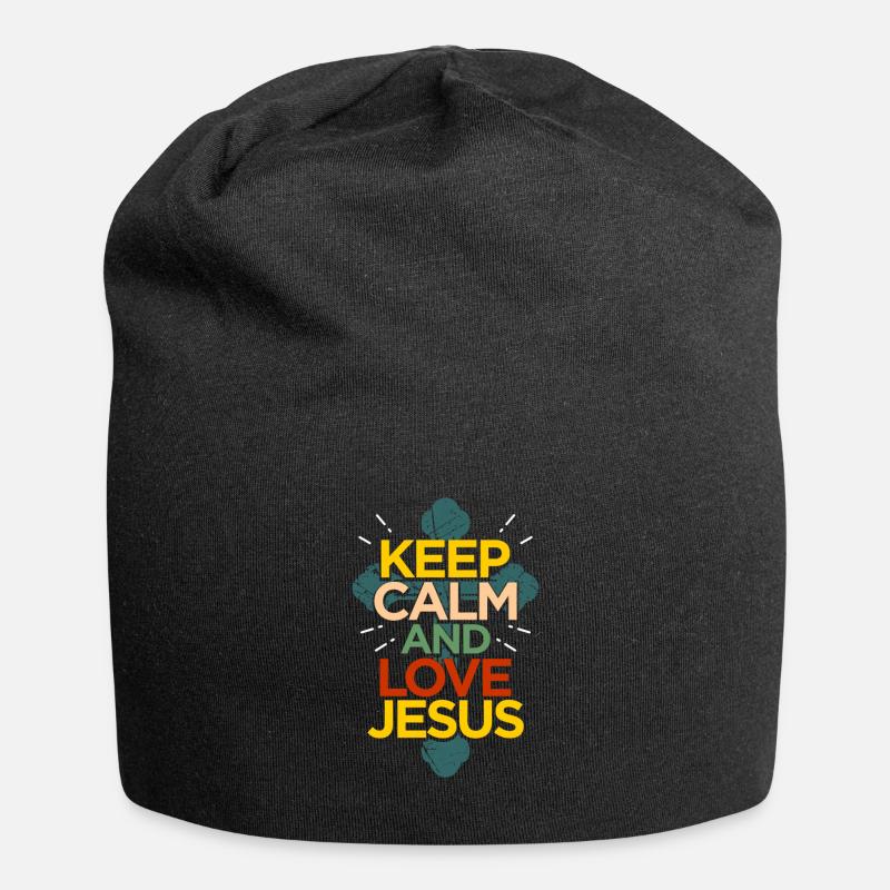 Jésus - Bonnet en jersey - noir