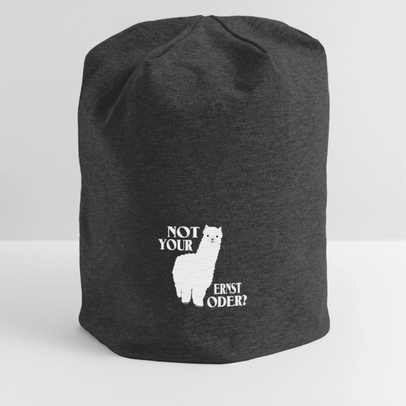 Alpaka Denglisch Spruch - Not Your Ernst Oder Jersey-Beanie