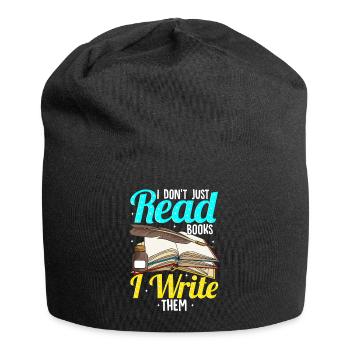 Author writer books novel writing - Jersey Beanie - black - Front