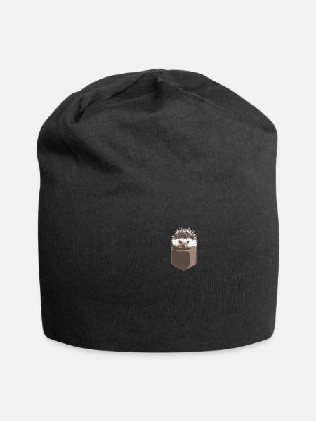 Poche poche poitrine poche mignon hérisson hérisson - Bonnet en jersey - noir