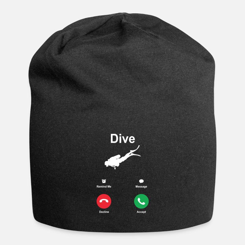 plongée - Bonnet en jersey - noir