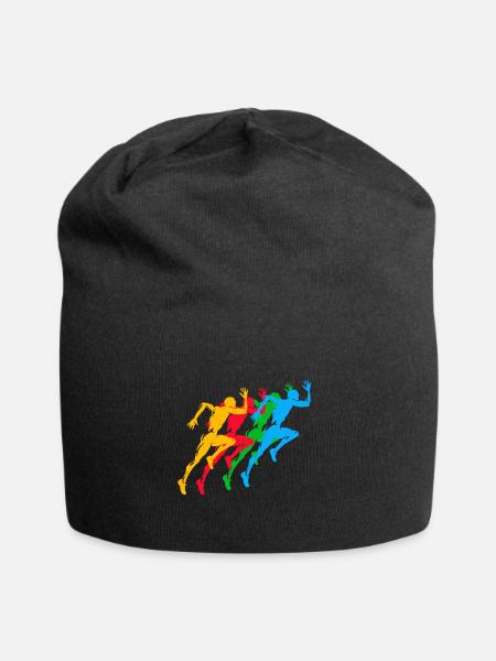 Leichtathletik Sommerspiele Bunt - Jersey-Beanie - Schwarz