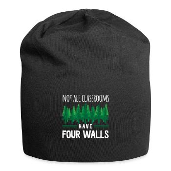 Not All Classrooms Have Four Walls Classroom - Jersey Beanie - black - Front