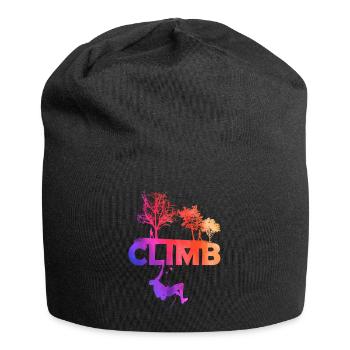 Klettern climb berg - Jersey-Beanie - Schwarz - Vorne
