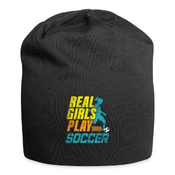 Frauenfußball Fußball - Jersey-Beanie - Schwarz - Vorne
