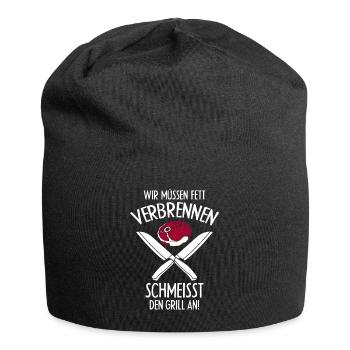 Grillmeister Metzger - Jersey-Beanie - Schwarz - Vorne