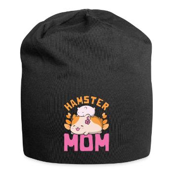 Hamster - Jersey-Beanie - Schwarz - Vorne