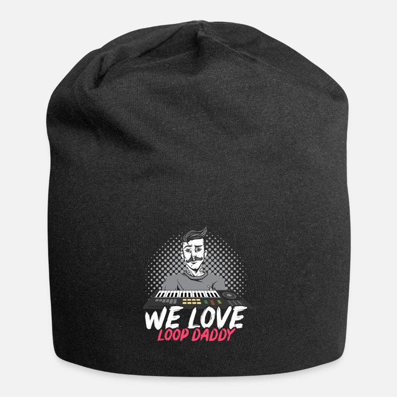 WE LOVE LOOP DADDY DJ MUSIK LOOP - Jersey-Beanie - Schwarz