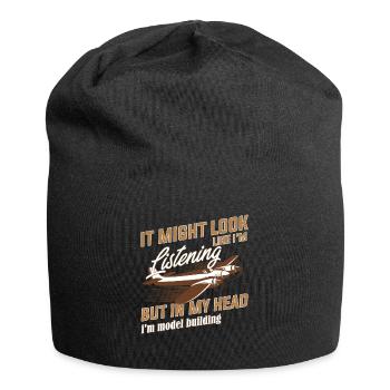 model airplane - Jersey Beanie - black - Front