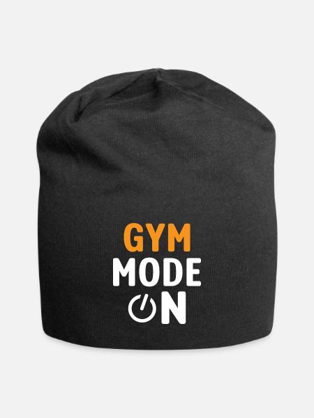 Gym mode on - Jersey Beanie - black