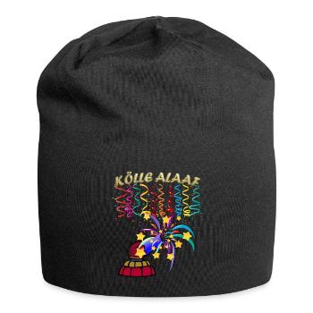 Kölle Alaaf - Kölner Karneval Fasching Rosenmontag - Jersey-Beanie - Schwarz - Vorne