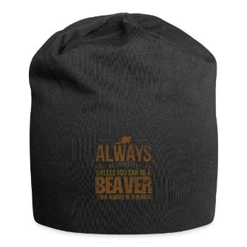 Biber - Jersey-Beanie - Schwarz - Vorne