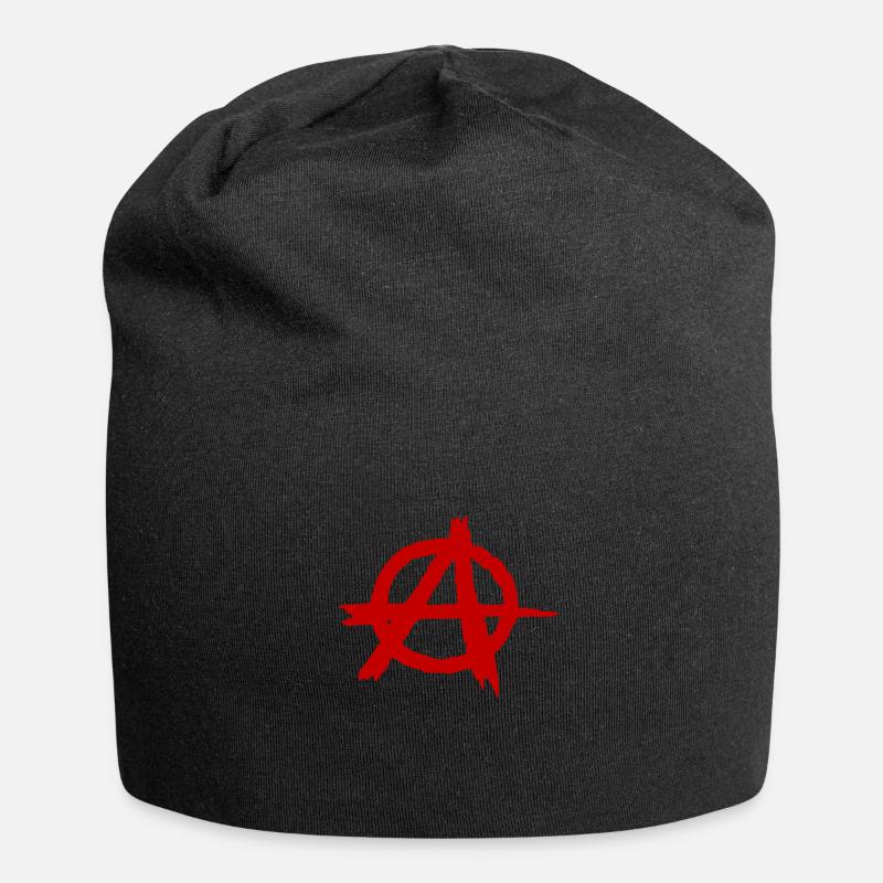 punkrock rocker punk punker - Jersey-Beanie - Schwarz