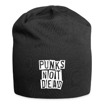 punk rock punk rocker punker - Jersey Beanie - black - Front
