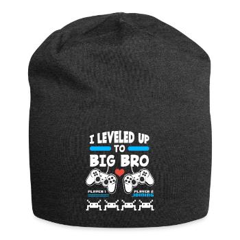 I Leveled Up To Big Bro - Jersey-Beanie - Anthrazit - Vorne