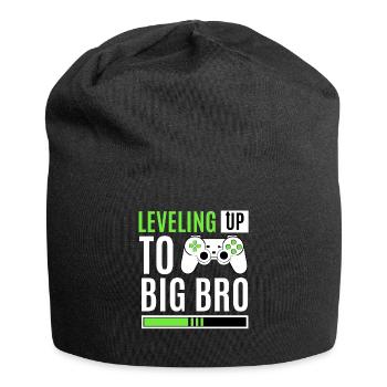 Leveling Up To Big Bro - Jersey Beanie - black - Front