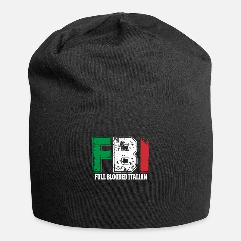 Italian - Jersey Beanie - black