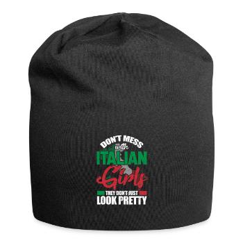Italien - Bonnet en jersey - noir - Devant