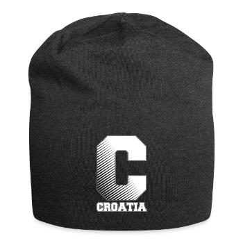 Kroatien - Jersey-Beanie - Anthrazit - Vorne