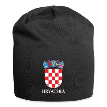 Kroatien Kroatisch Zagreb Geschenk - Jersey-Beanie - Schwarz - Vorne
