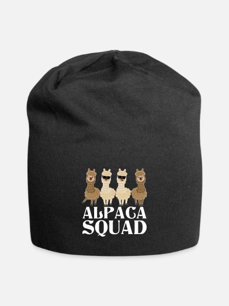alpaca - Jersey Beanie - black