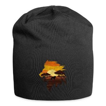 Lion Afrique - Bonnet en jersey - noir - Devant