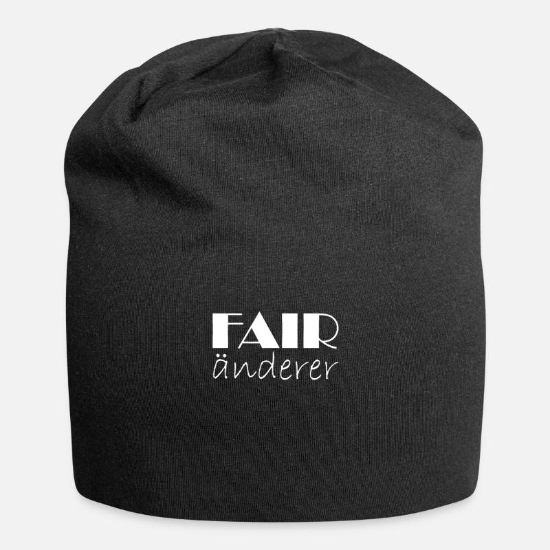 Fair änderer Weltveränderer - Jersey-Beanie - Schwarz