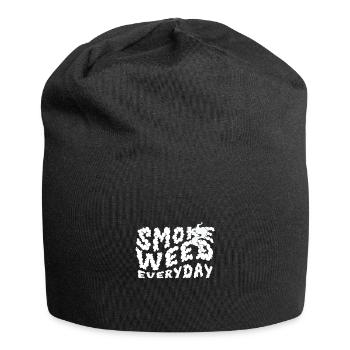 Smoke Weed Everyday - Jersey-Beanie - Schwarz - Vorne