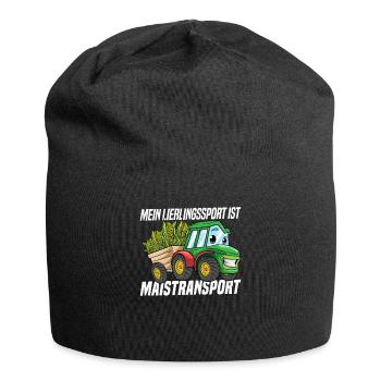 Landwirtschaft Farmer Ernte - Jersey-Beanie - Schwarz - Vorne