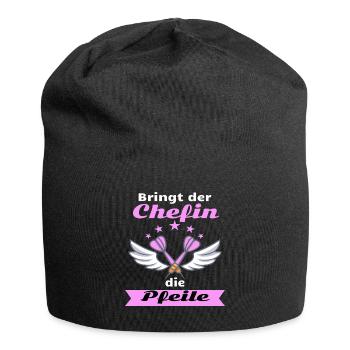 Dartzubehör, Dartautomat, Dartscheibe elektronisch - Jersey-Beanie - Schwarz - Vorne