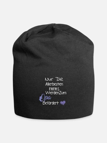 Papa's Werden Zum Opa Befördert - Endlich Opa - Jersey-Beanie - Schwarz