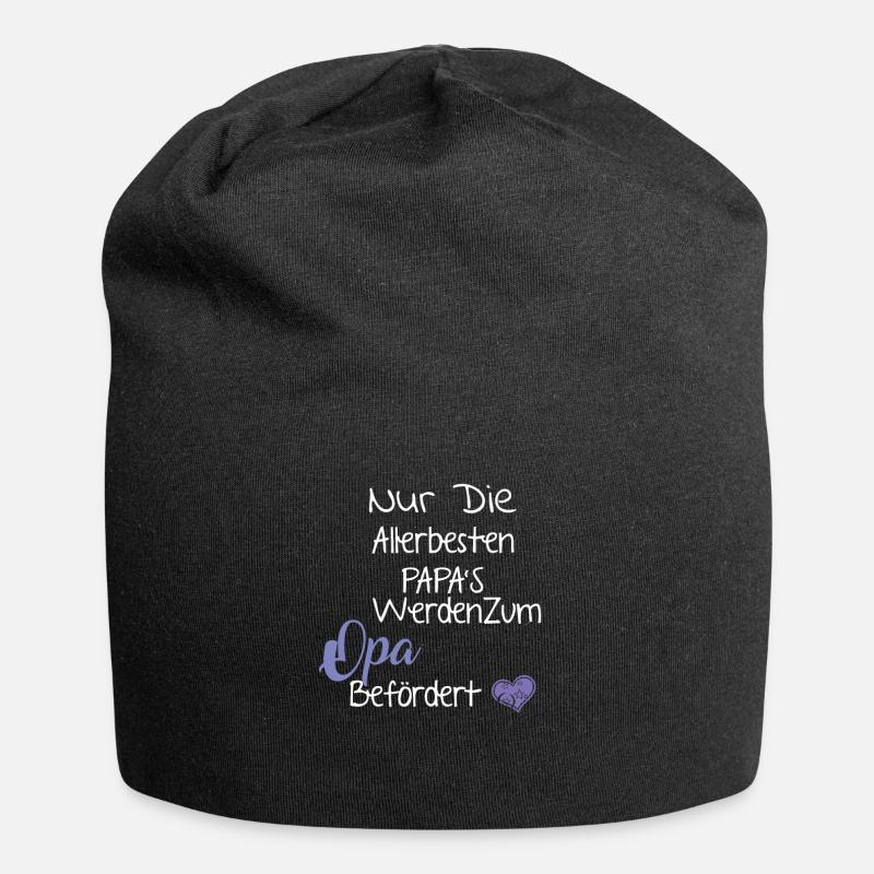 Papa's Werden Zum Opa Befördert - Endlich Opa - Jersey-Beanie - Schwarz