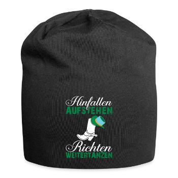Linedance Tanzen Western Geschenk Spruch Lustig - Jersey-Beanie - Schwarz - Vorne