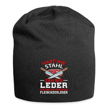 Fleischer Spruch - Jersey-Beanie - Schwarz - Vorne