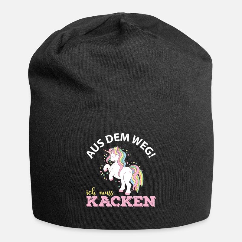 Aus dem Weg ich muss kacken - Jersey-Beanie - Schwarz