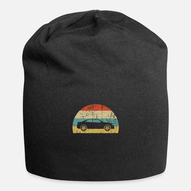 Auto - Jersey-Beanie - Schwarz