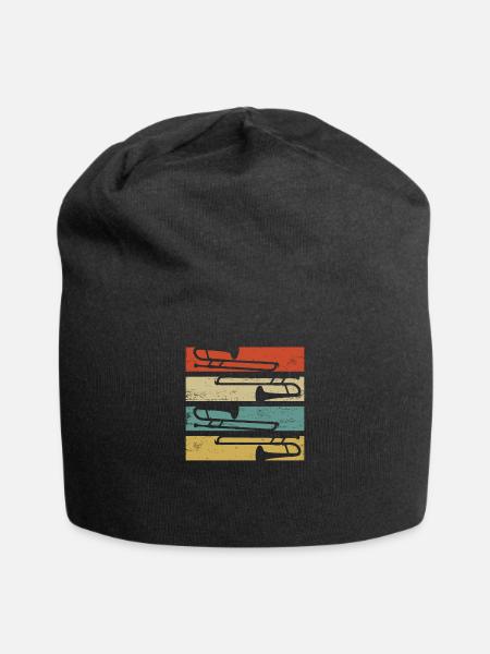 Trombone trombone - Bonnet en jersey - noir