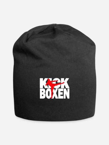 Kickboxen - Kickboxing Kickboxer Kickboxerin - Jersey-Beanie - Schwarz