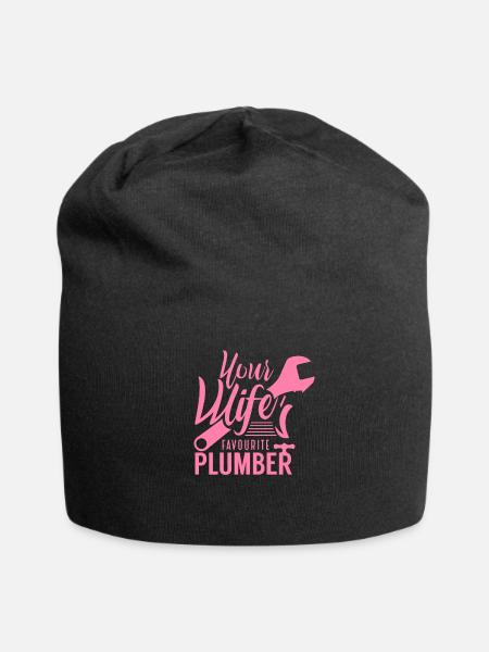 Plombier équipe plomberie plombier plombier - Bonnet en jersey - noir
