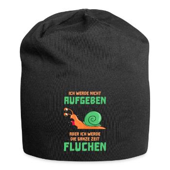 Schneckenrennen Sport Lustig - Jersey-Beanie - Schwarz - Vorne