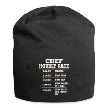 Chef Cuisine Chef Chef Chef Chef Küche - Bonnet en jersey - noir - Devant