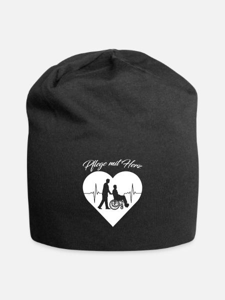 Soins palliatifs - Bonnet en jersey - noir