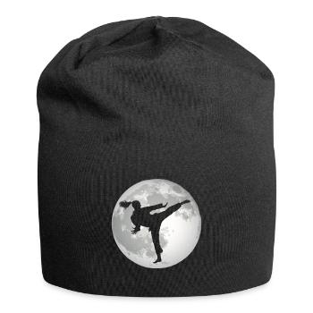 Taekwondo girl - Jersey Beanie - black - Front