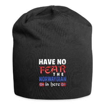 Norway Scandinavia gift Oslo - Jersey Beanie - black - Front